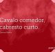 Cavalo comedor, cabresto curto